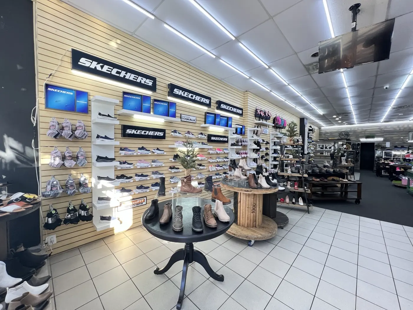 Shoe displays inside Got Shoes